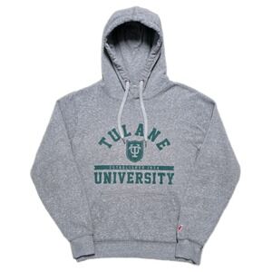 VTG Y2K Tulane University Hoodie Sweatshirt Mens S League Heritage Gray